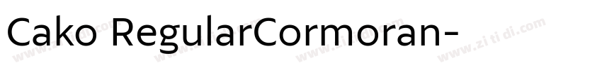 Cako RegularCormoran字体转换
